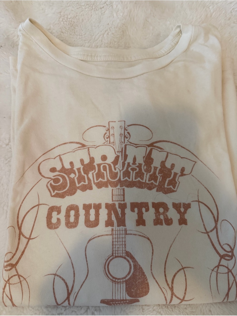 Wrangler White “George Strait Country'” Graphic Tee for women sz XL